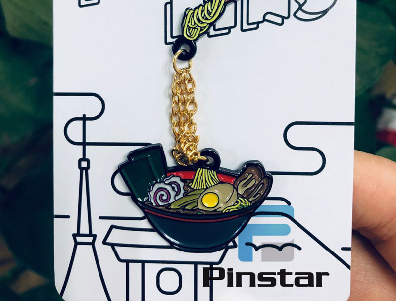 Enamel Pin with Chain